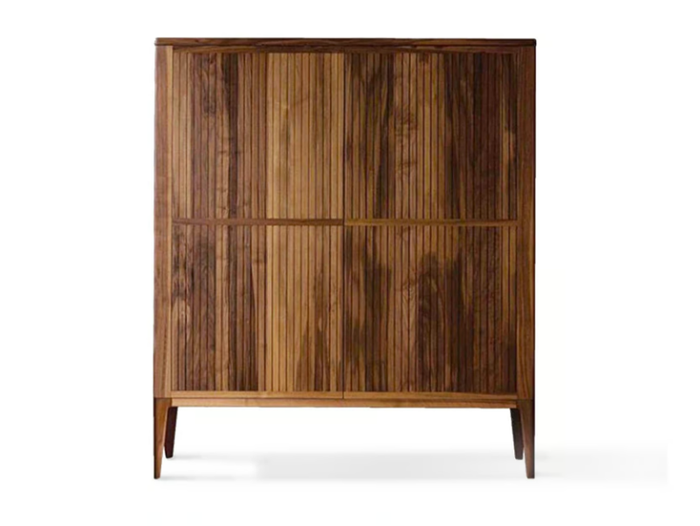 ELEVA A-124 - Walnut highboard with doors _ Dale Italia